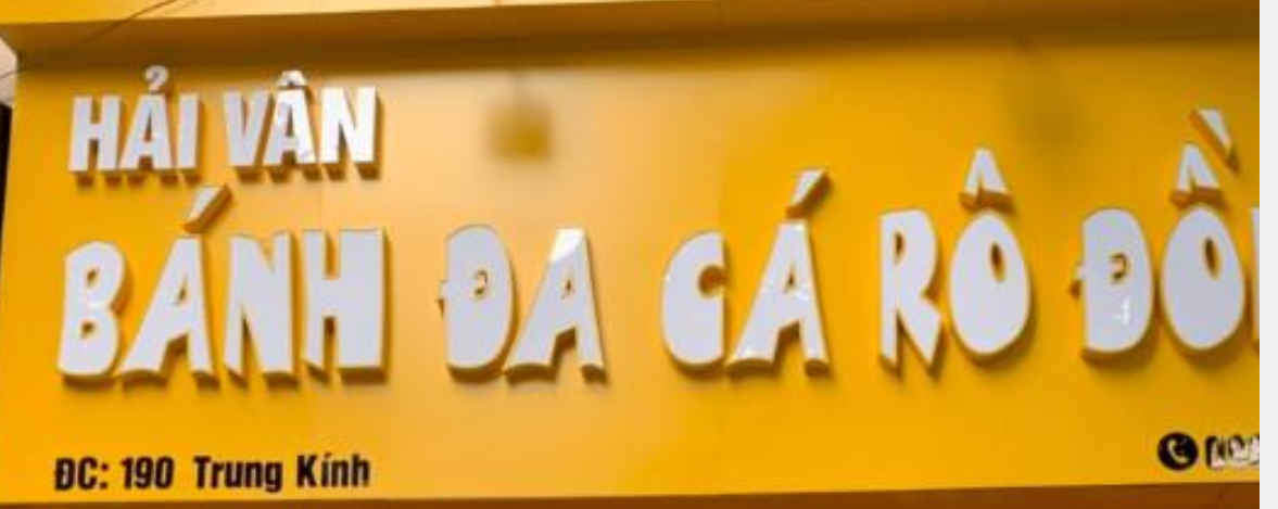 HẢI VÂN- BÁNH ĐA CÁ RÔ ĐỒNG - Trung Kính