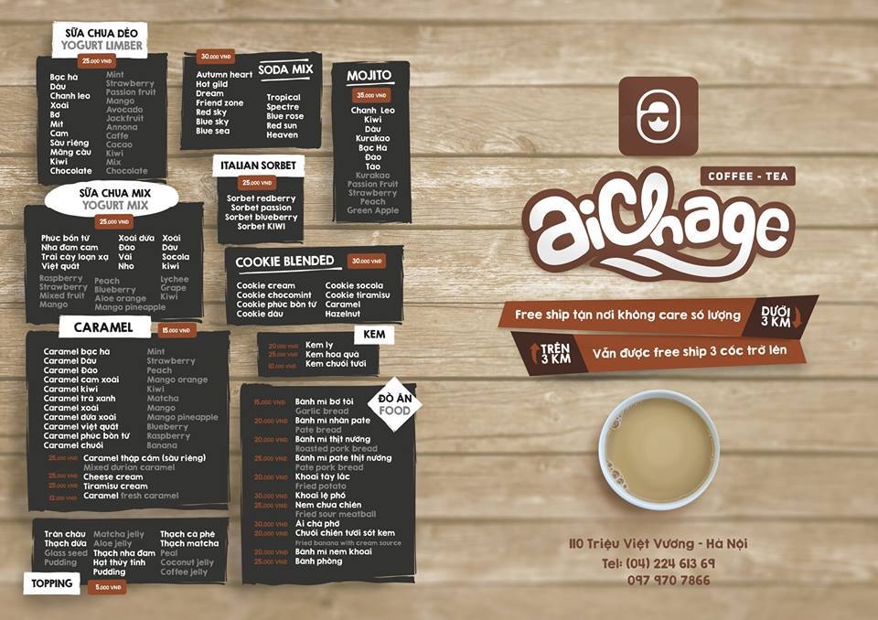 Aichage - Coffee & Tea - Triệu Việt Vương
