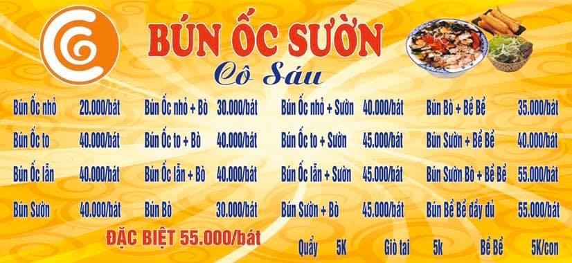 Bún Ốc Sườn Cô Sáu - Vũ Trọng Phụng