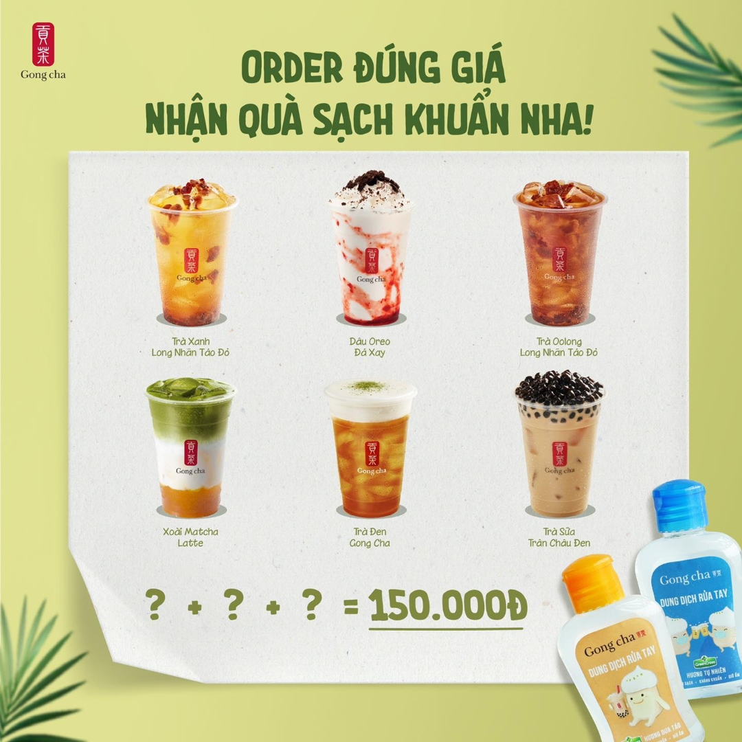 Trà sữa Gongcha - Hồng Bàng