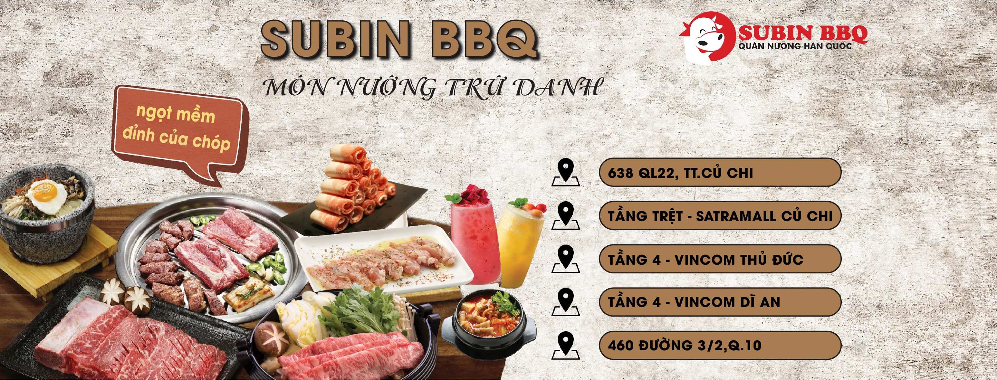 SUBIN BBQ QUÁN NƯỚNG HÀN QUỐC - Quốc Lộ 22 Củ Chi