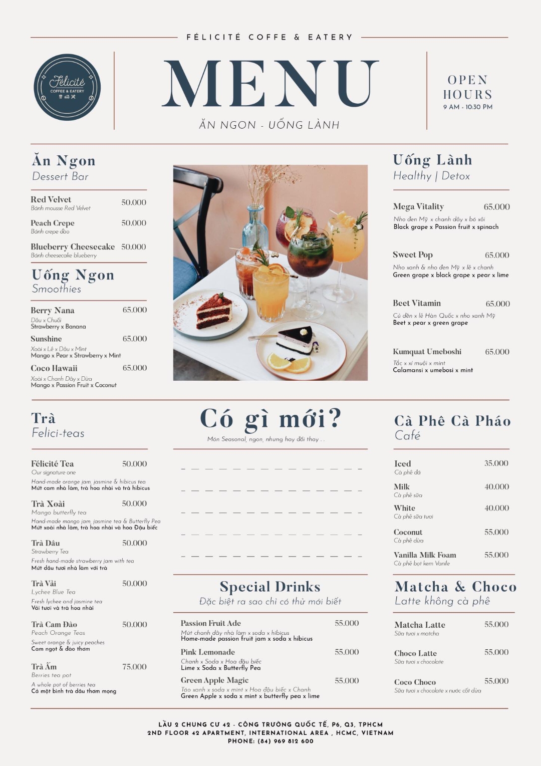 FÉLICITÉ COFFEE & EATERY - TRẦN CAO VÂN