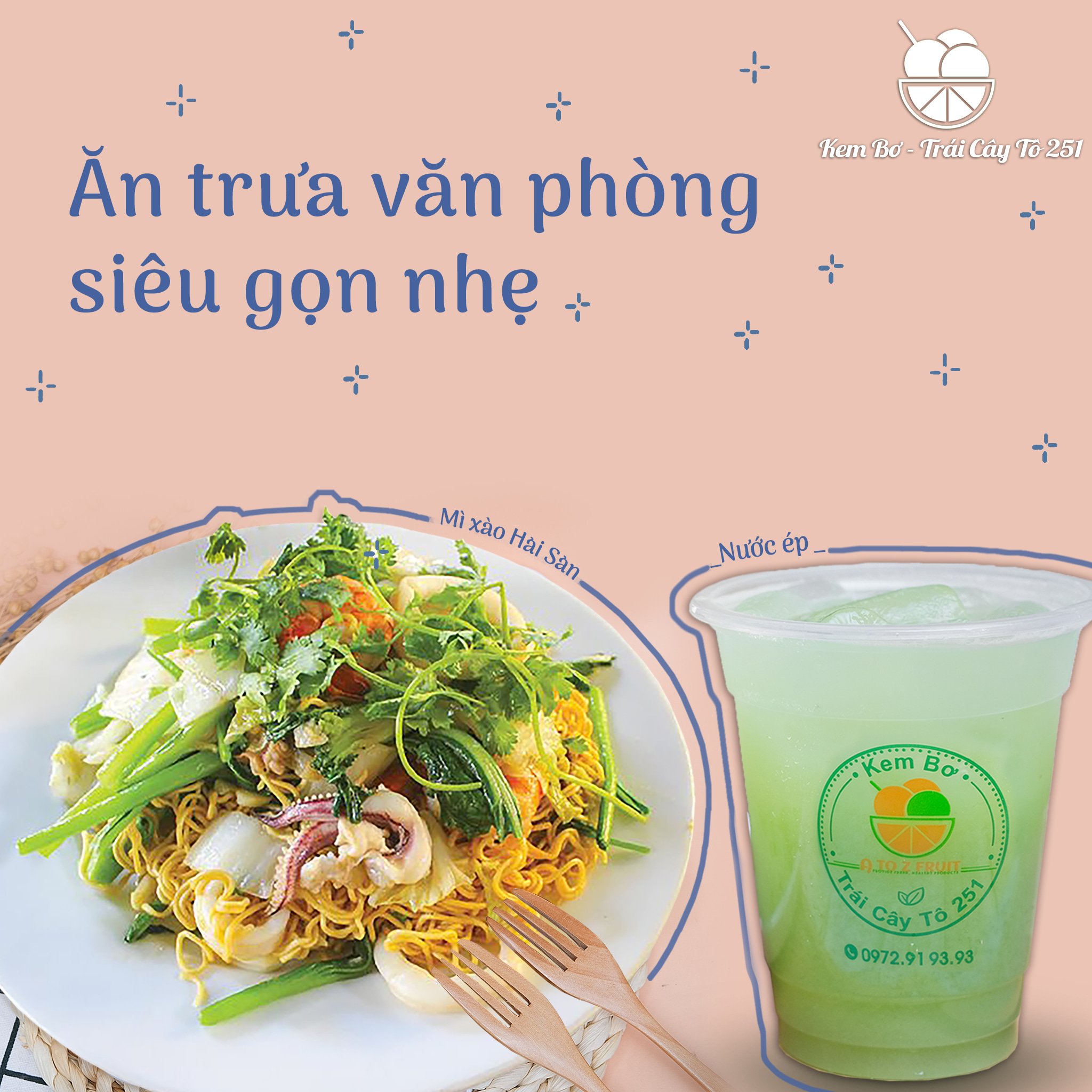 Kem Bơ - Trái Cây Tô 251 - Cao Đạt