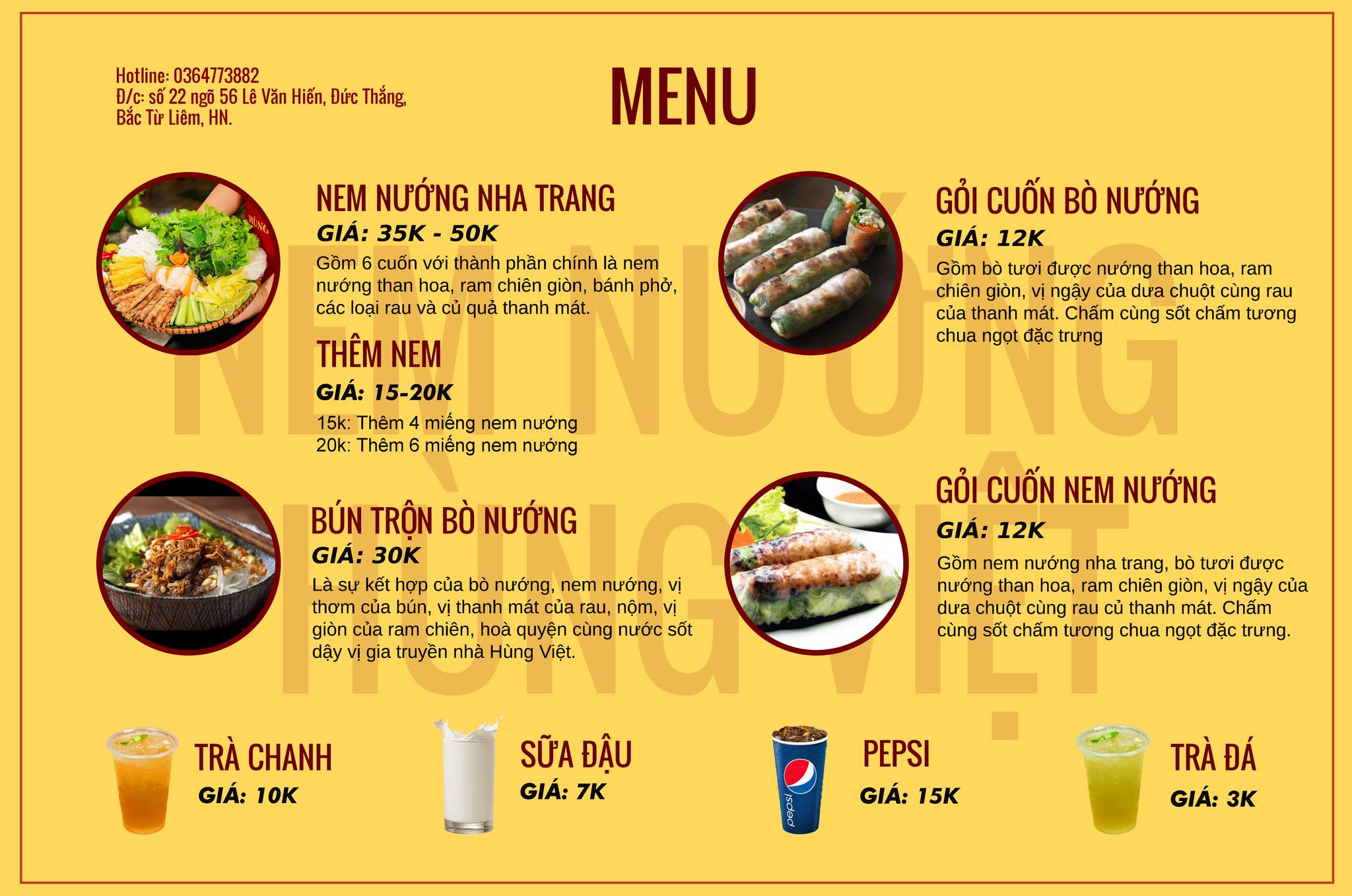 Nem Nướng Hùng Việt - Học Viện Tài Chính