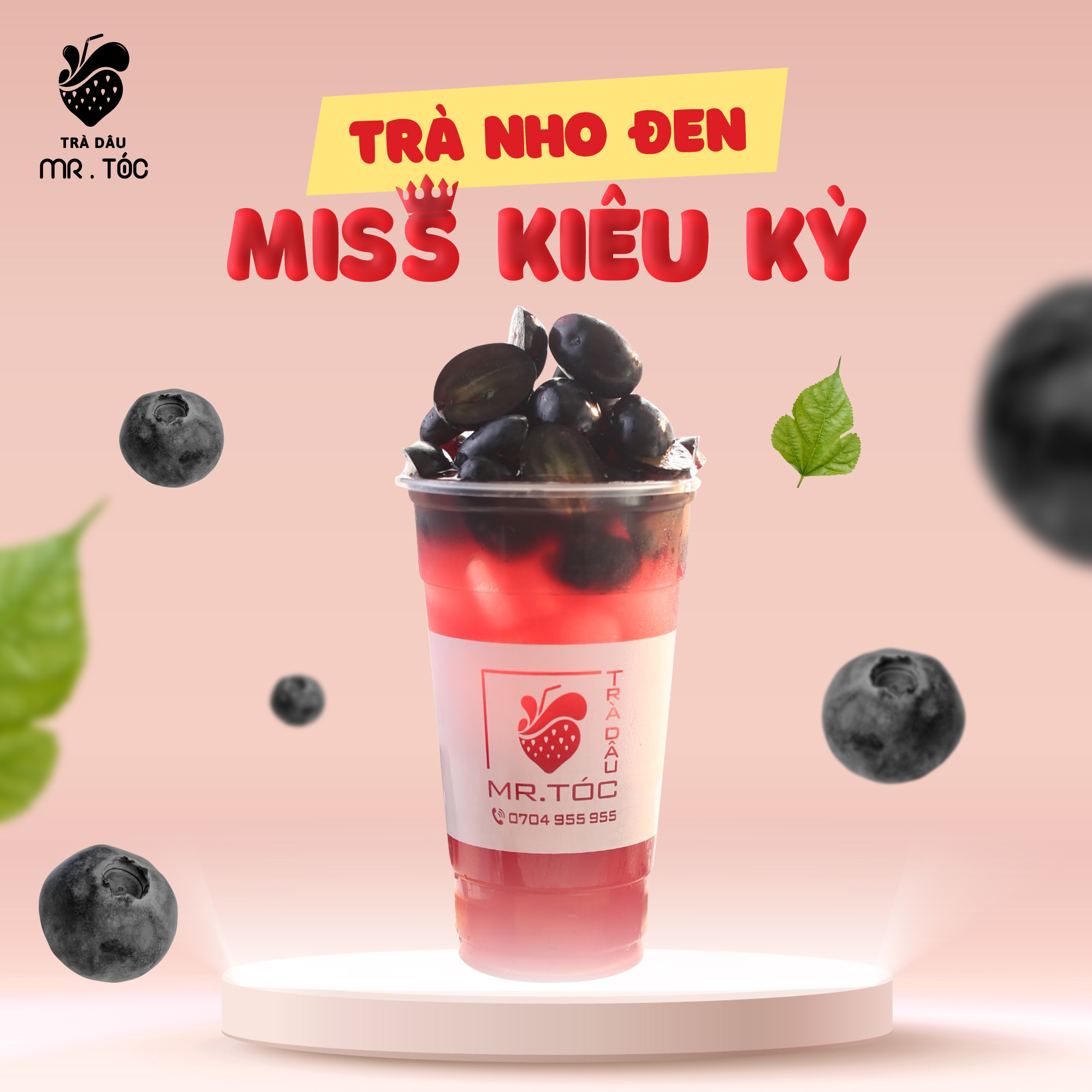 Trà Dâu Mr Tóc - Hoàng Diệu