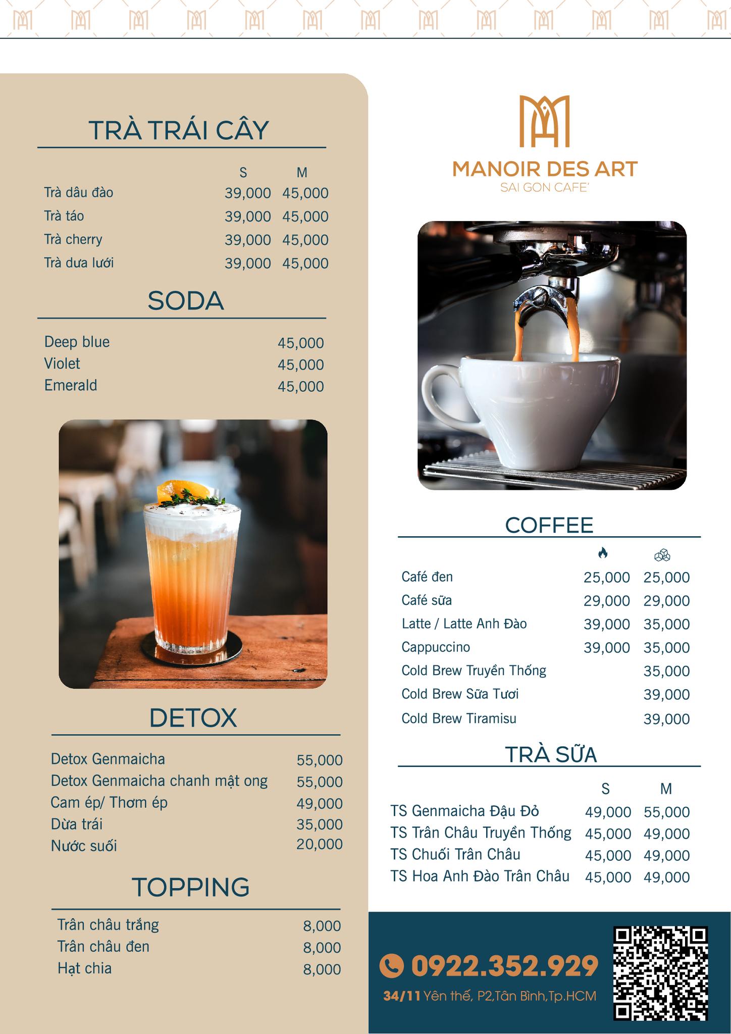 Manoir Des Art Sai Gon Cafe - Yên Thế