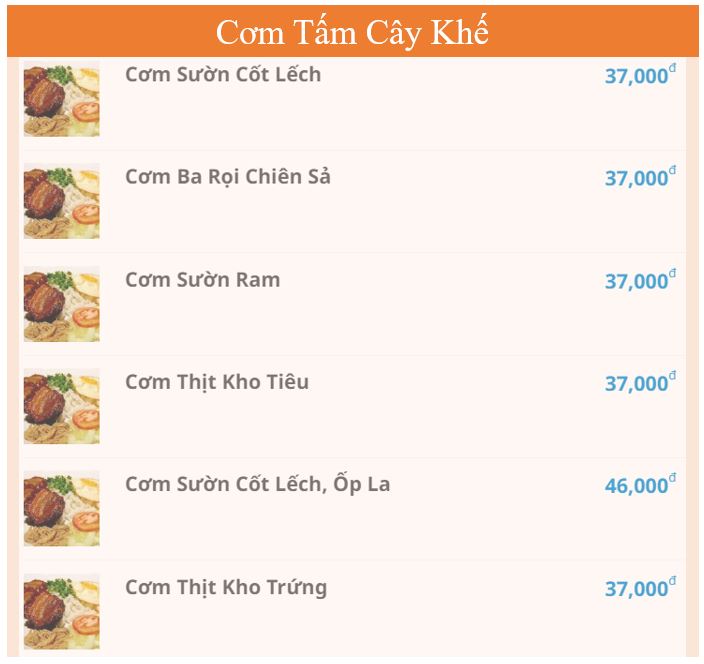 Cơm Tấm Cây Khế - Nguyễn Oanh