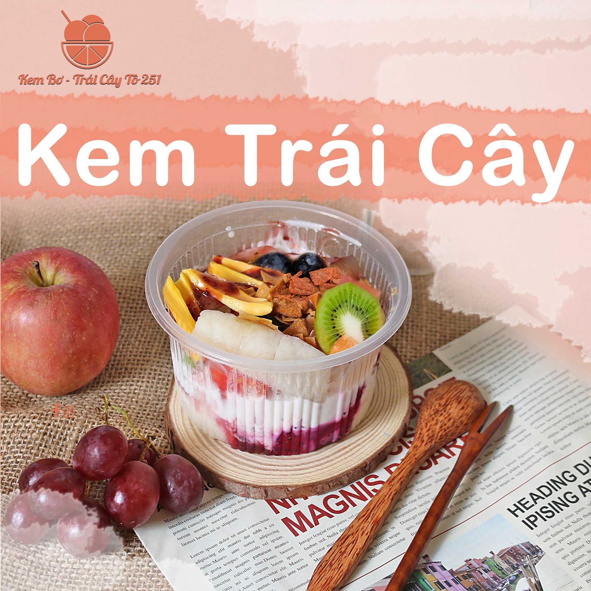 Kem Bơ - Trái Cây Tô 251 - Cao Đạt