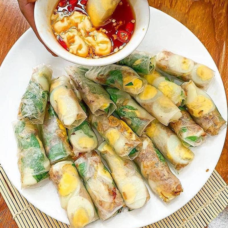 Bánh Tráng Cuốn Một Mét Pê Đê - Bánh Tráng - Bình Trị Đông