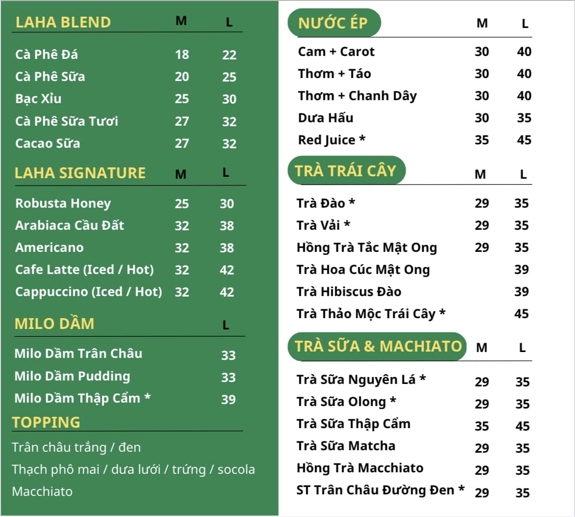 Laha Cafe - Vĩnh Hội