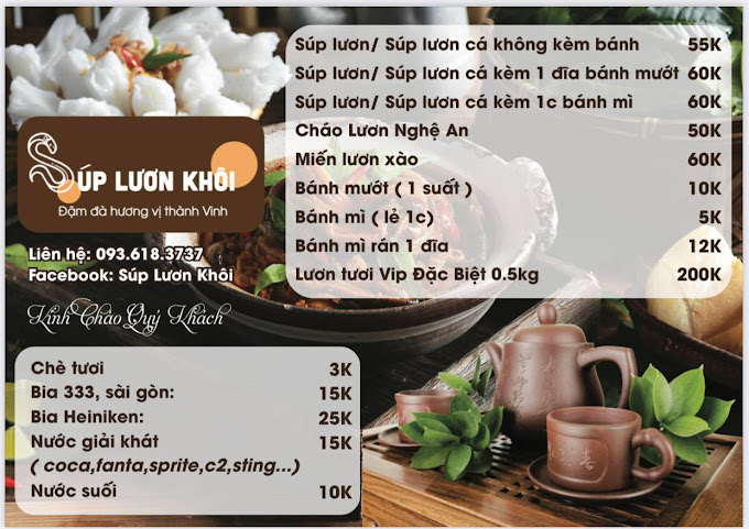 Súp Lươn Khôi - Thái Hà