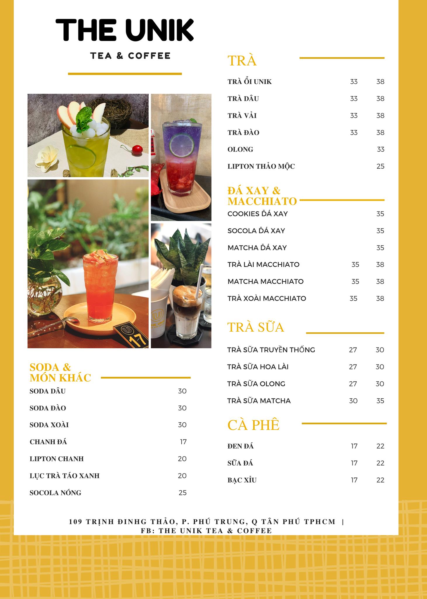 The Unik Tea & Coffee - Trịnh Đình Thảo