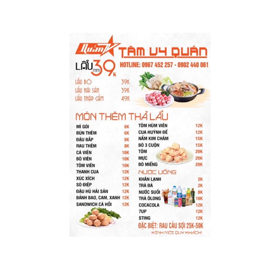 Tâm Uy Quán Lẩu Mini 39k - Phạm Thế Hiển