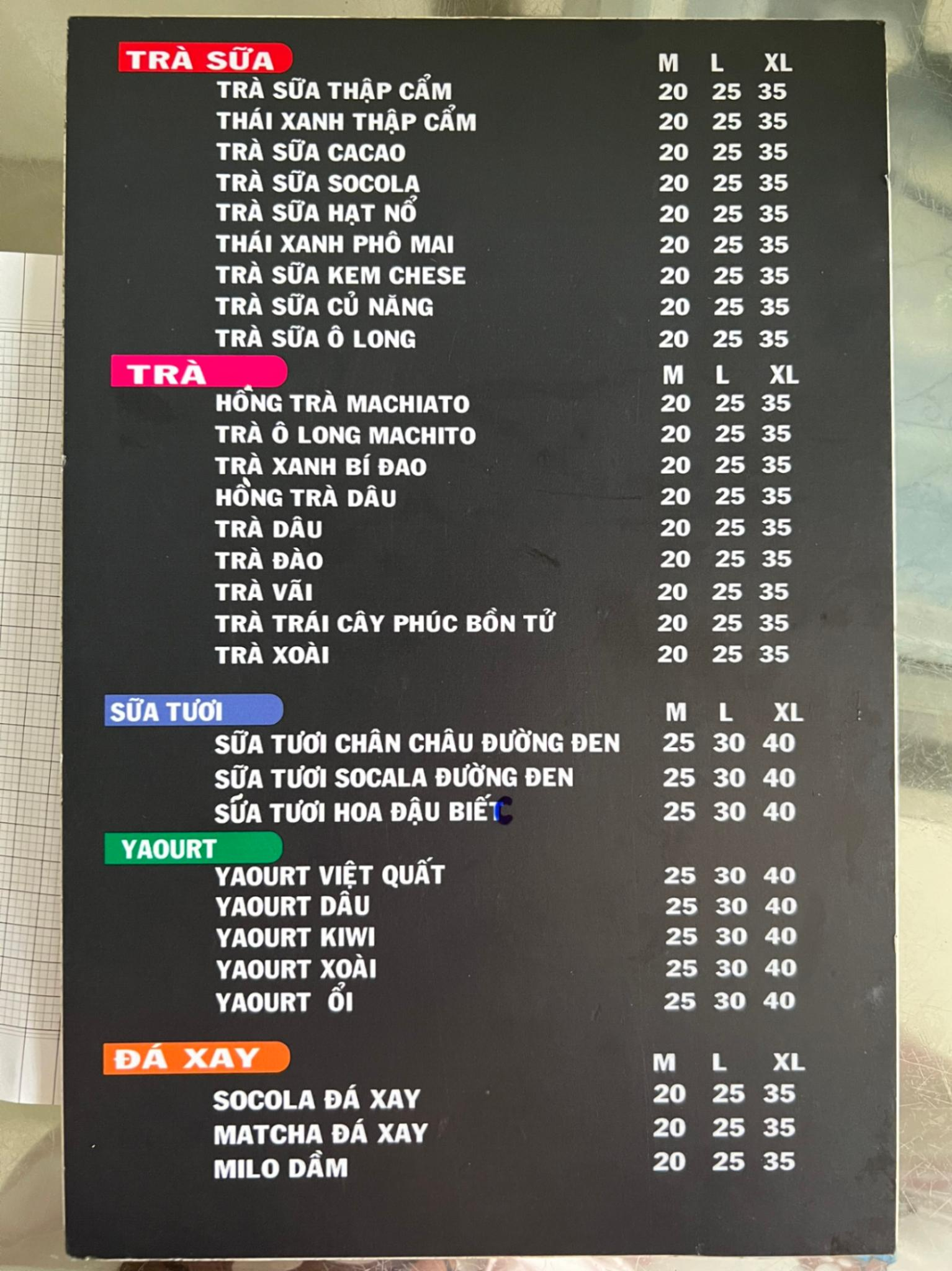 Trà Sữa - Ăn Vặt Bom Bom - Đường 1A