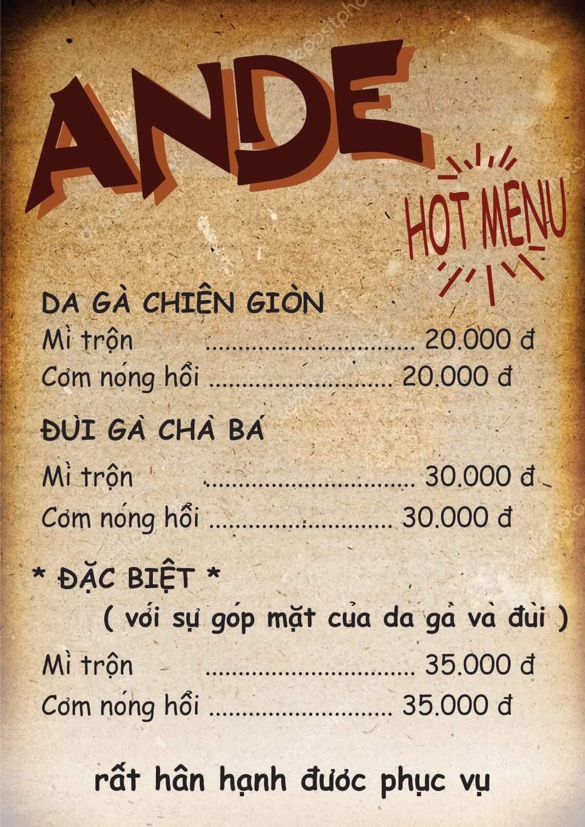 Ande Cơm Gà Mật Ong - Đường Số 5