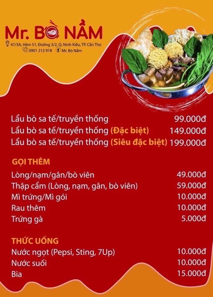 Mr. Bò - Lẩu Bò Sa Tế - Đường 3 Tháng 2
