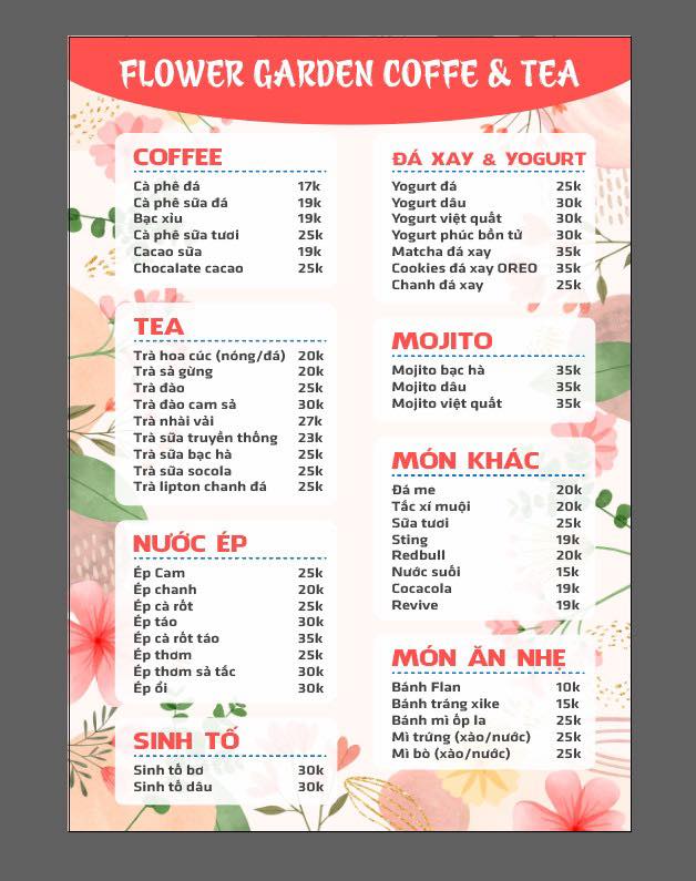 Flower Garden - Coffee & Tea - Nguyễn Văn Lượng