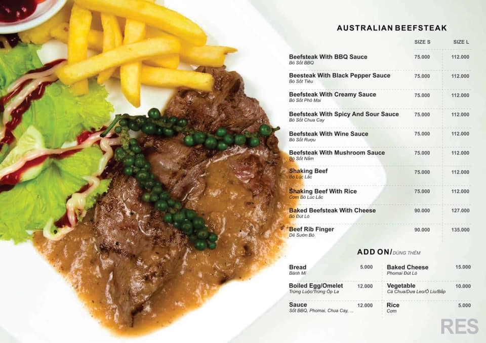 Res Beefsteak - Trần Văn Lương