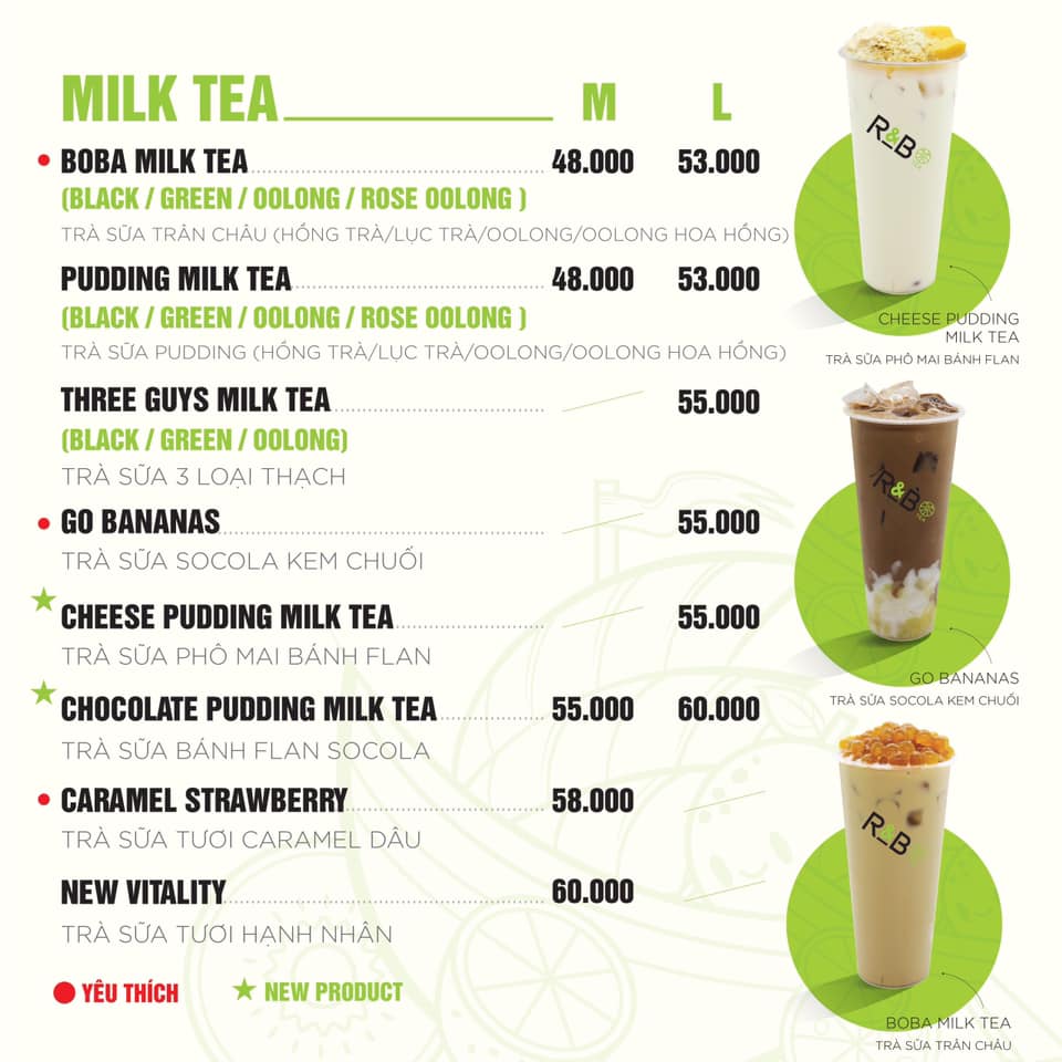 Trà Sữa R&B Tea - Đường Số 1