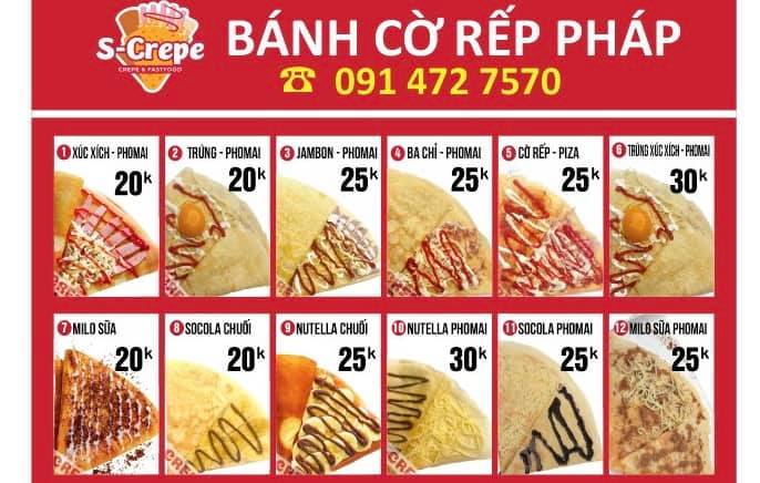 S - Crepe - Bánh Cờ Rếp Và Đồ Ăn Nhanh - Xuân Đỉnh