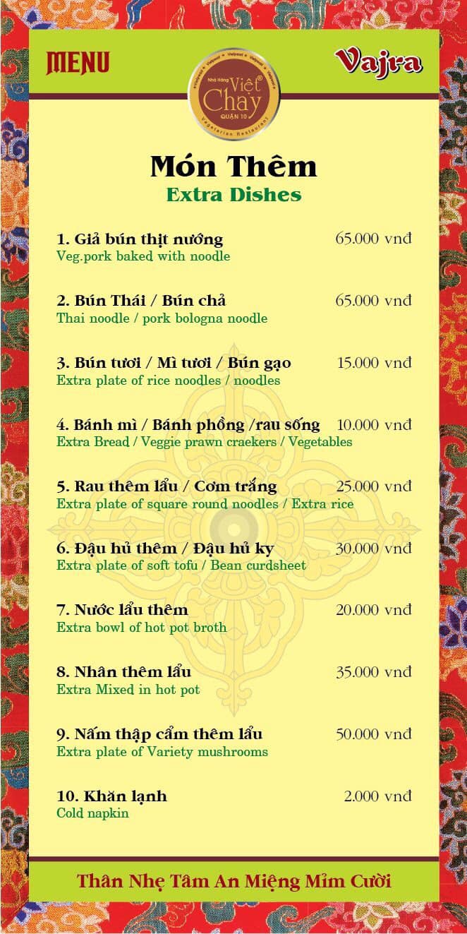 Nhà Hàng Chay Vajra - Lê Hồng Phong