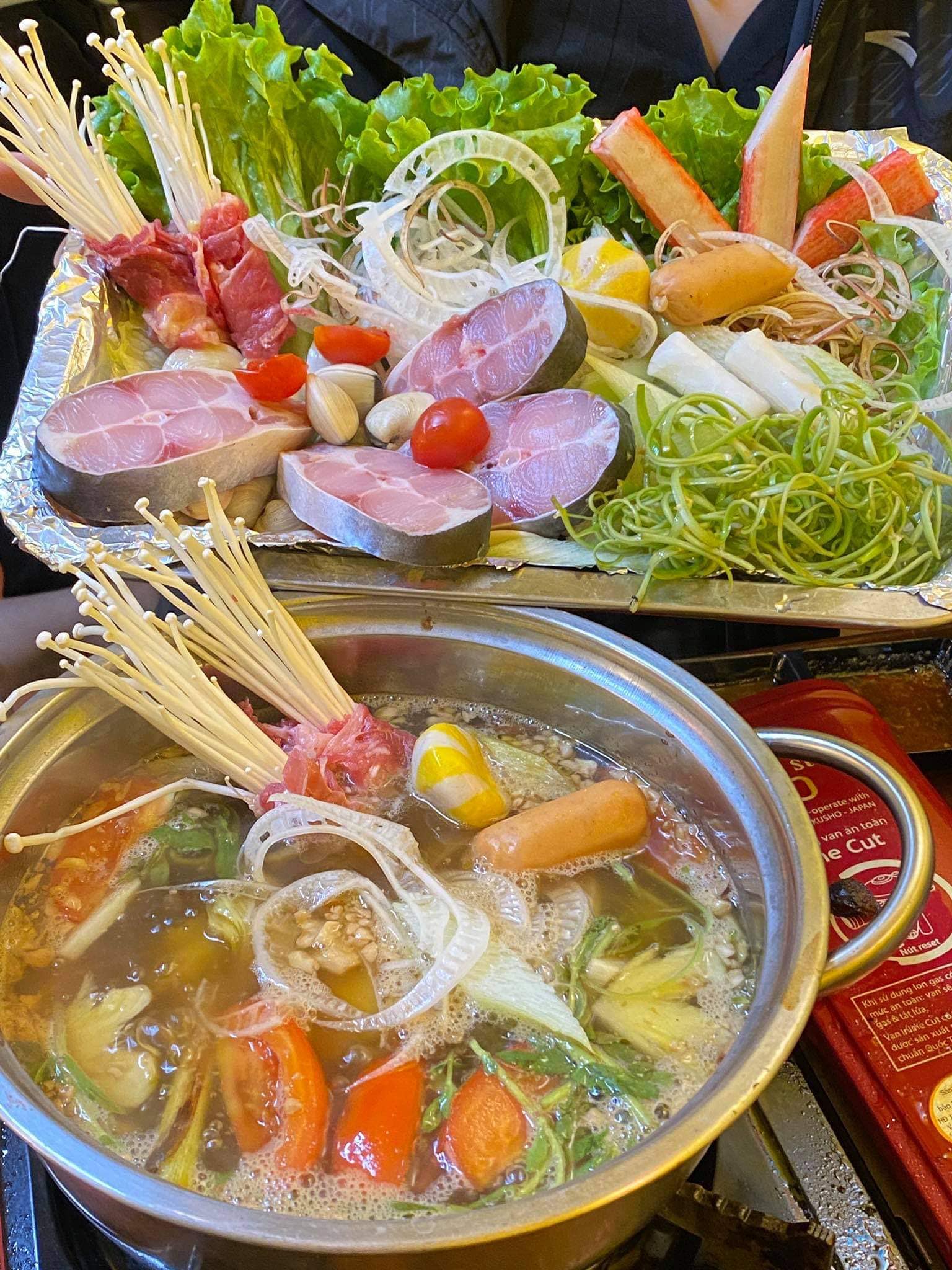 Lẩu Khay Nướng Thái Sốt Me - Trung Hòa Nhân Chính