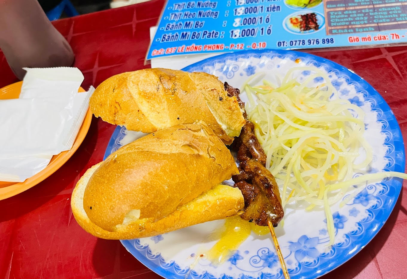 A Tùng - Bánh Mì Bò Nướng Bơ Cambodia - Cống Quỳnh