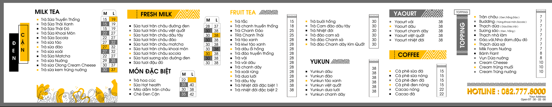 Đen Cận Milk Tea - Y Jut