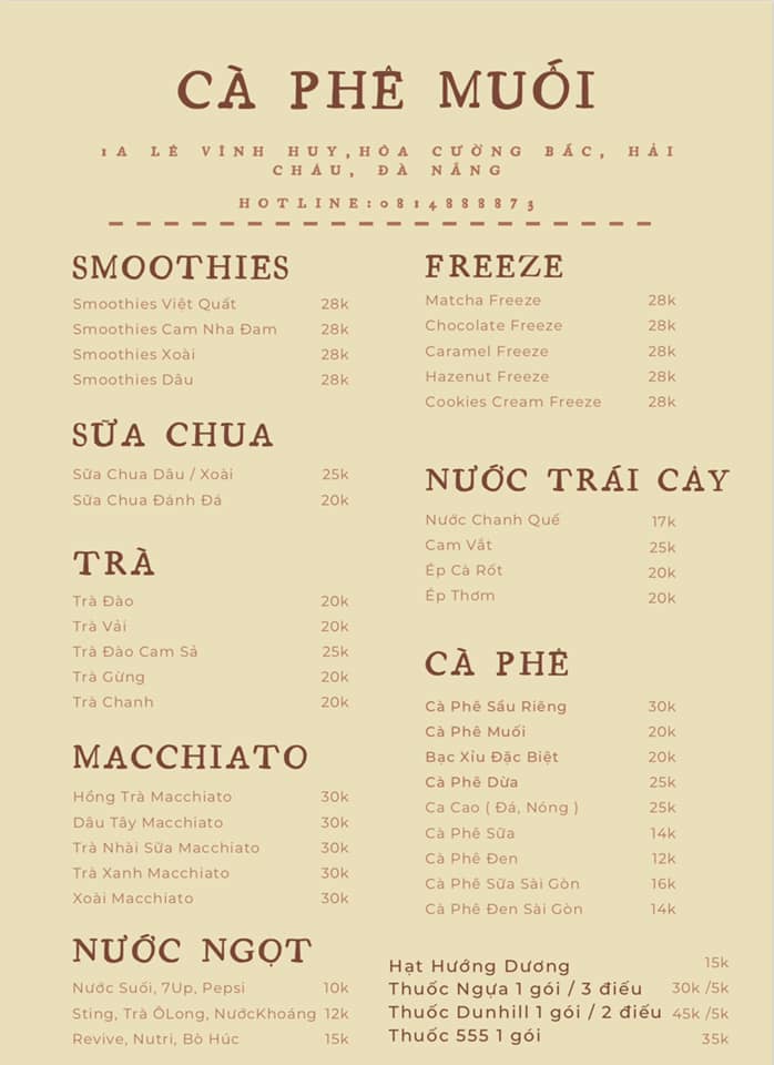 Cà Phê Muối Đà Nẵng - Văn Cận