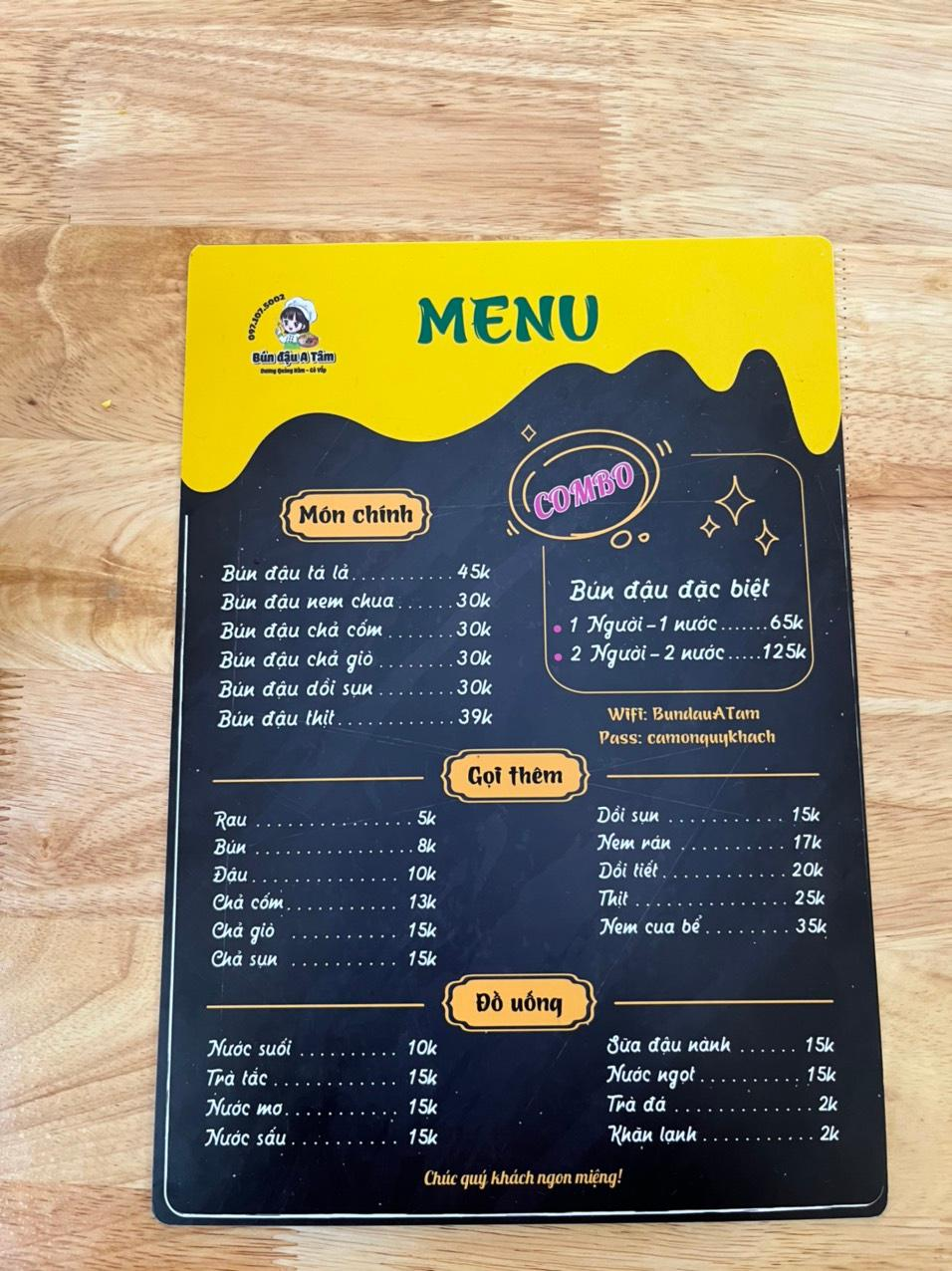 Bún Đậu A Tâm - Dương Quảng Hàm