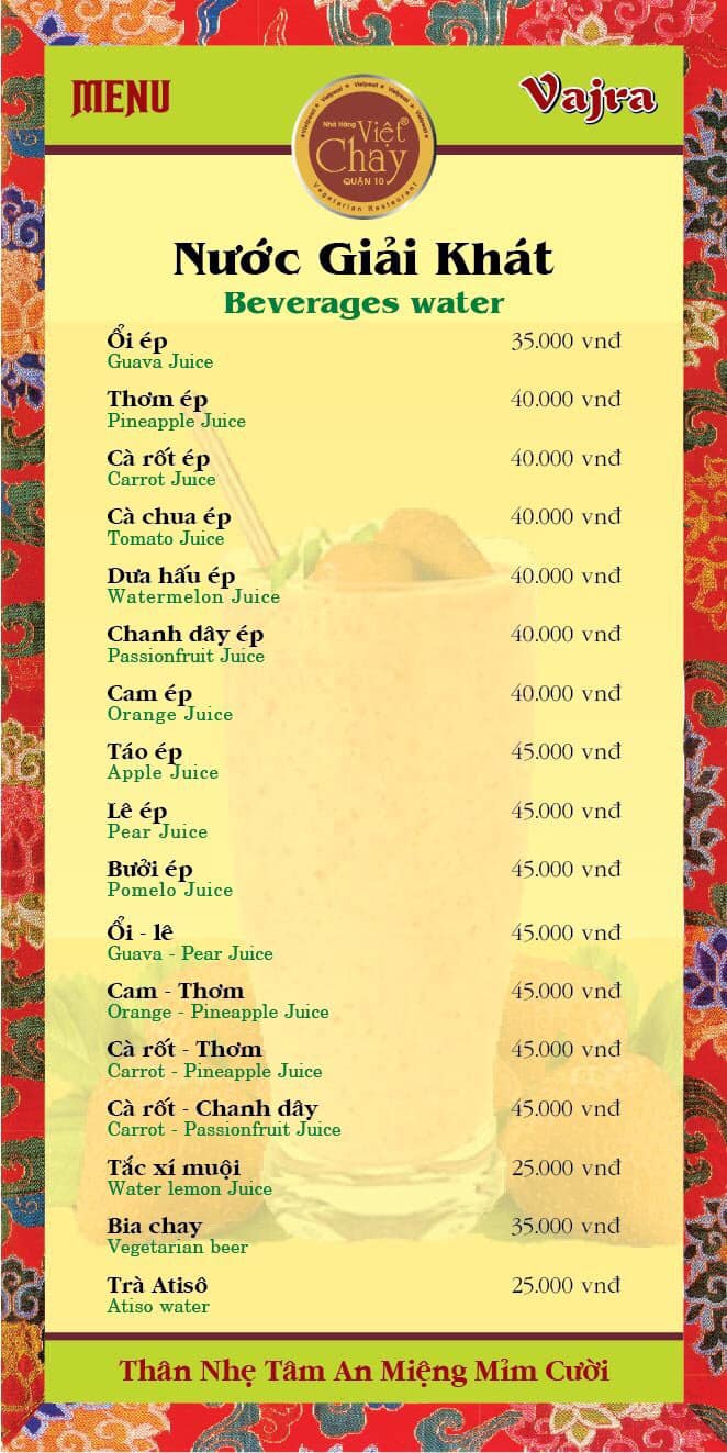 Nhà Hàng Chay Vajra - Lê Hồng Phong