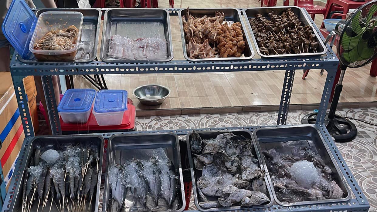 Hàu Hấp Xiên Nướng - Lê Văn Quới