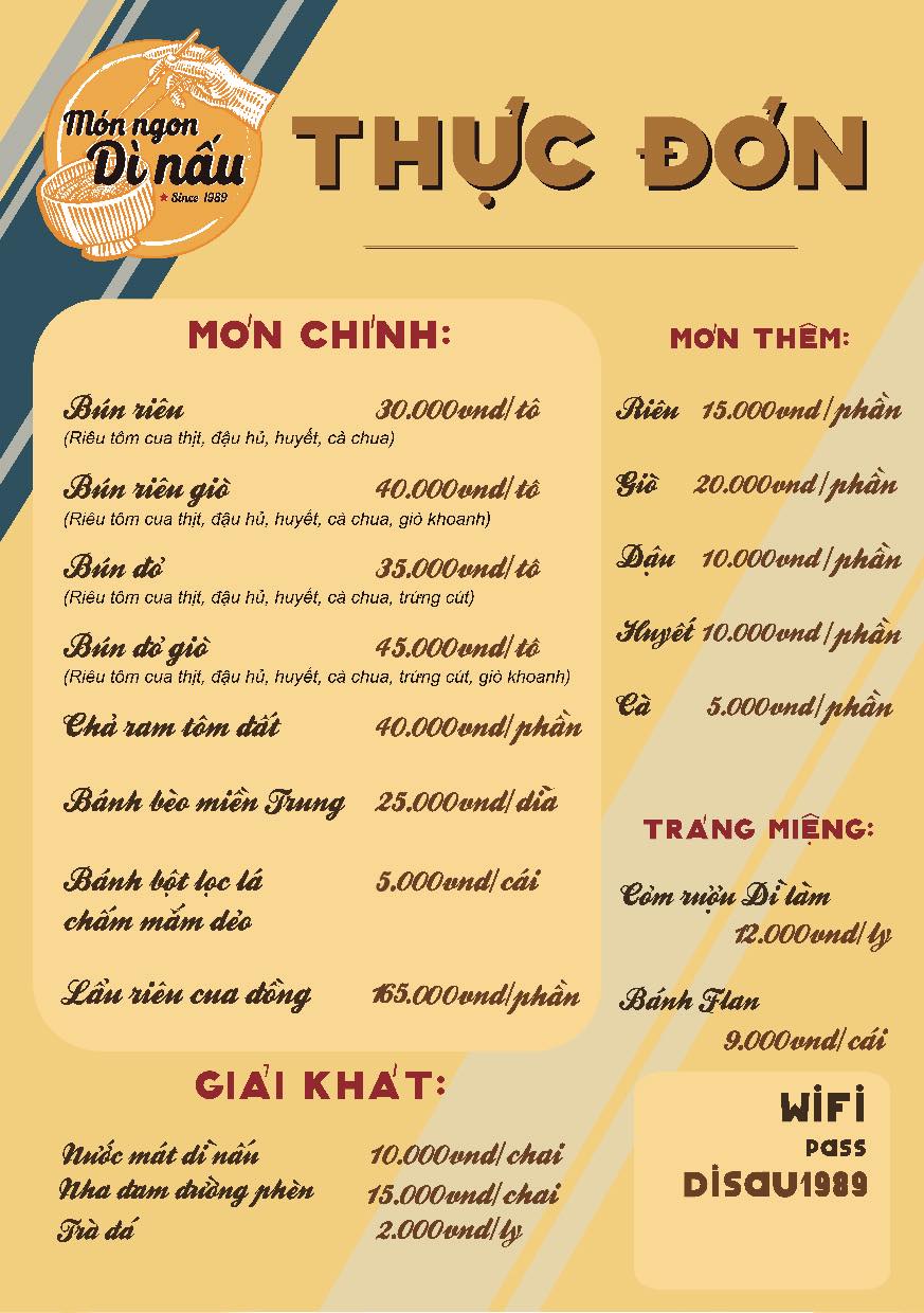 Bún Riêu Dì Sáu - Phan Xích Long