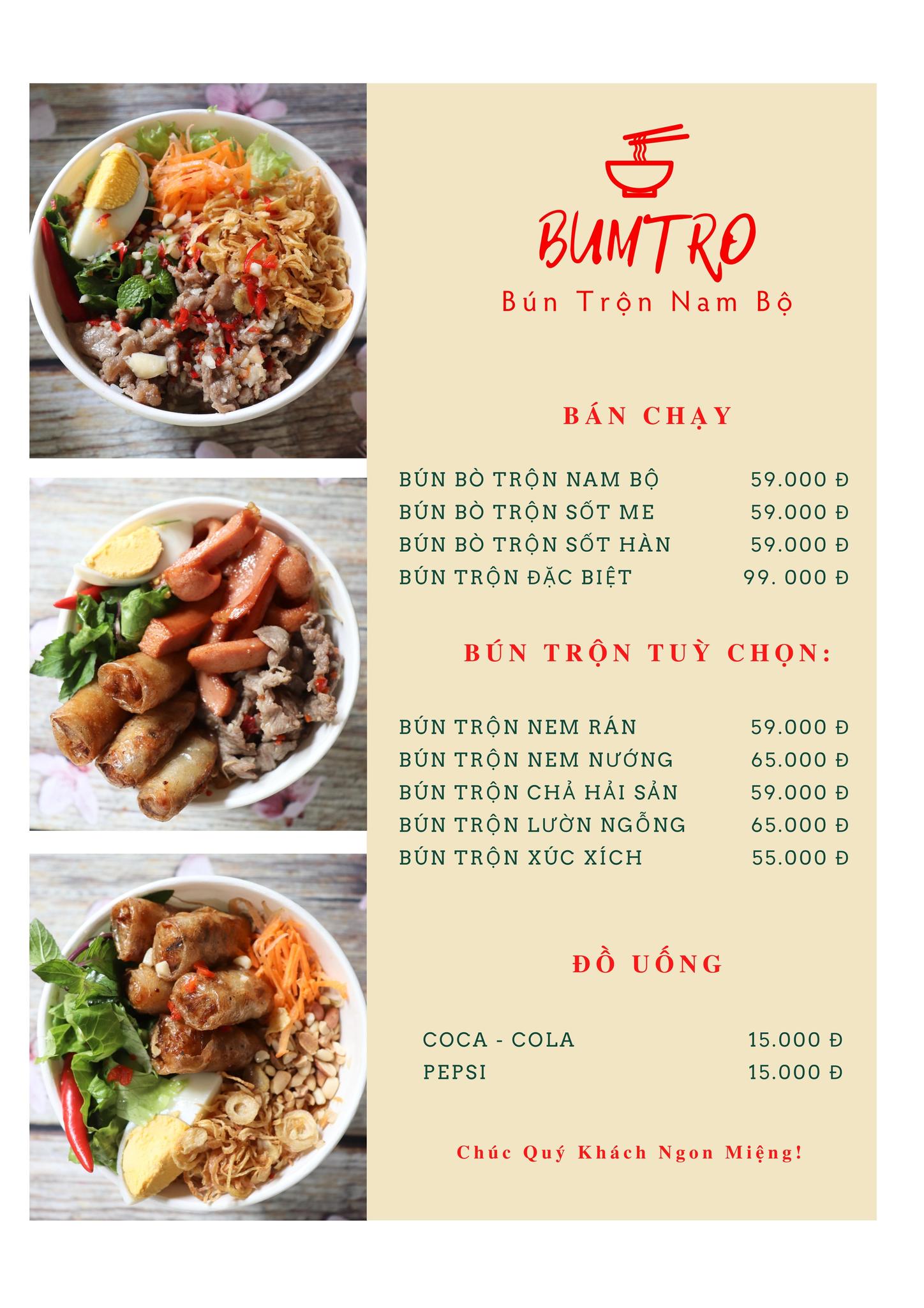 BUMTRO - Bún Trộn Nam Bộ - Tu Hoàng